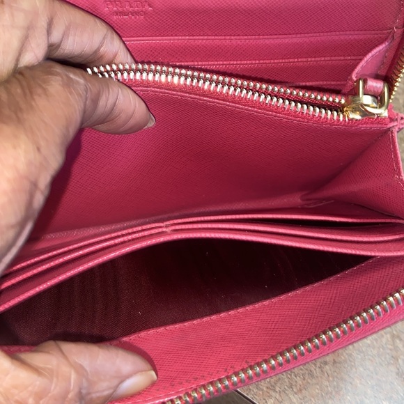 Prada Saffiano Zip Around Wallet - Picture 13 of 16
